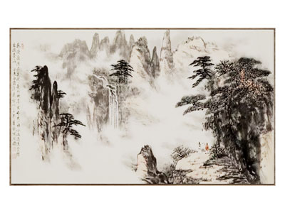 新中式装饰挂画3d模型 新中式装饰挂画