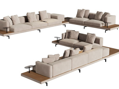 现代转角多人沙发 双人沙发组合