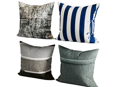 现代方形靠垫抱枕3d模型 现代方形靠垫抱枕