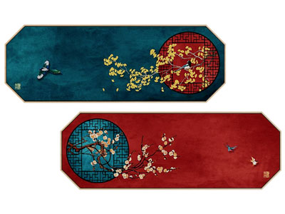 新中式装饰挂画3d模型 新中式装饰挂画