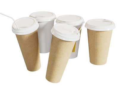 现代一次性饮料纸杯3d模型 现代一次性饮料纸杯