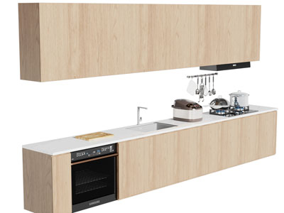 现代整体橱柜 厨具组合