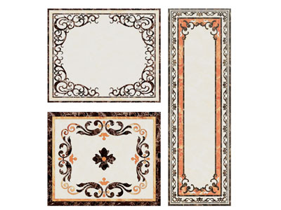 欧式瓷砖地面拼花