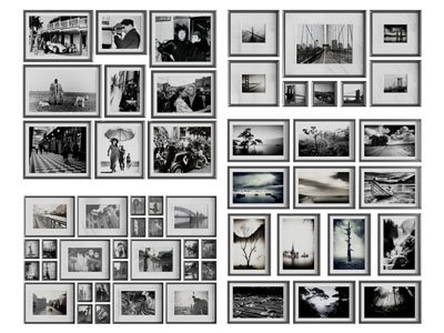 现代黑白装饰挂画3d模型 现代黑白装饰挂画