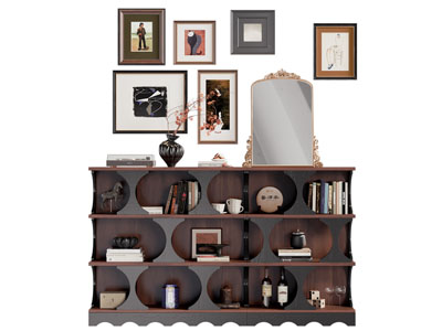 法式中古风玄关柜 书柜 装饰柜