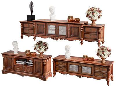 美式实木电视柜 玄关柜