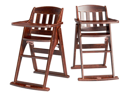 现代儿童椅 原木婴儿餐椅