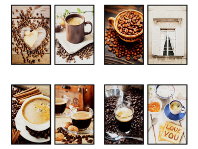 现代咖啡店装饰挂画3d模型 现代咖啡店装饰挂画