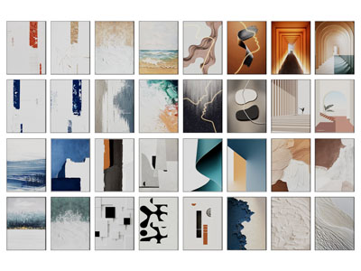 现代轻奢装饰挂画3d模型 现代轻奢装饰挂画