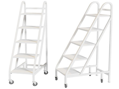 现代梯推车 梯子3d模型 现代梯推车 梯子