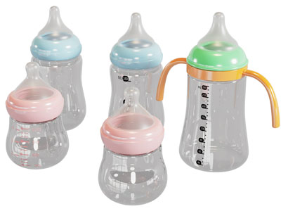 现代塑料奶瓶 生活用品3d模型 现代塑料奶瓶 生活用品