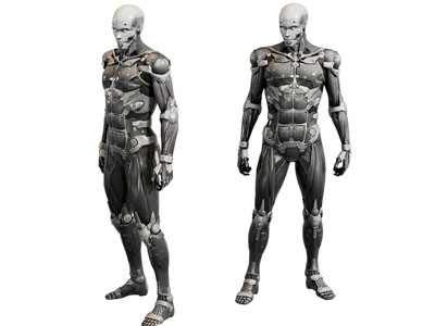 现代游戏影视角色 机械改造人3d模型 现代游戏影视角色 机械改造人