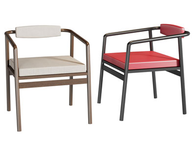 新中式扶手椅子 休闲椅子