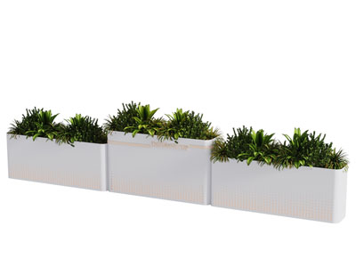 现代户外花箱花草植物盆景盆栽3d模型 现代户外花箱花草植物盆景盆栽