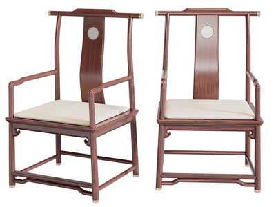 新中式扶手椅子 休闲椅子