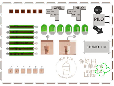 现代亚克力广告灯箱 咖啡店店招