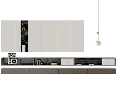 现代电视柜 背景墙