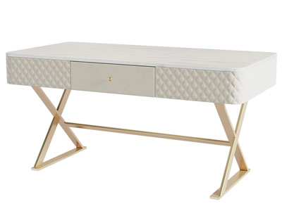 现代轻奢书桌3d模型 现代轻奢书桌