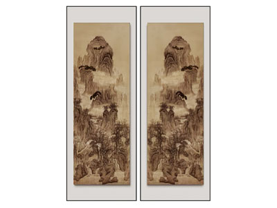 新中式装饰挂画3d模型 新中式装饰挂画