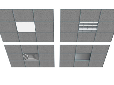 现代天花吊顶 格栅灯