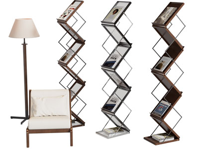 现代装饰书架 休闲椅子