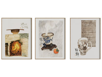 新中式装饰挂画3d模型 新中式装饰挂画