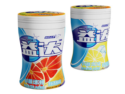 现代瓶装口香糖