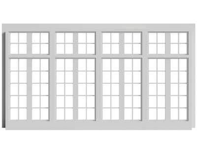 现代平开窗户 推拉窗户