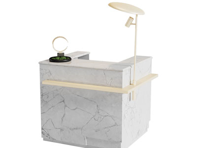 现代前台接待台3d模型 现代前台接待台