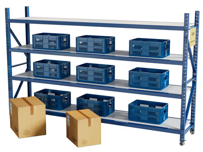 现代可升降置物收纳架 仓储重型货架3d模型 现代可升降置物收纳架 仓储重型货架