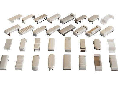 现代长方形沙发凳子