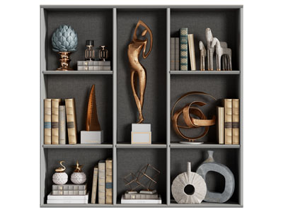 现代开放式装饰柜