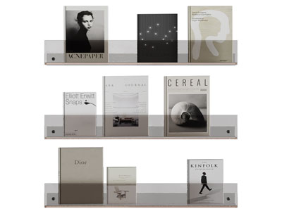 现代墙面亚克力书刊杂志架 墙饰3d模型 现代墙面亚克力书刊杂志架 墙饰