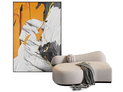 现代异形沙发 地画