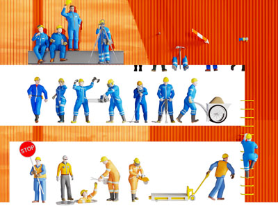 现代消防人员 男人 人物3d模型 现代消防人员 男人 人物