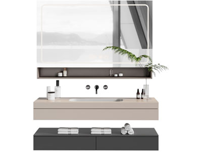 现代洗手台 镜柜 浴室柜