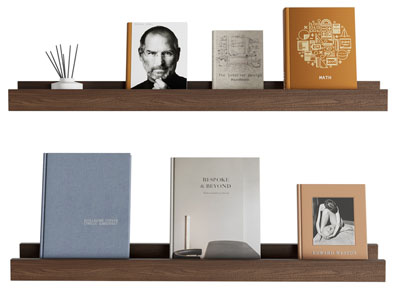 现代墙面实木书刊饰品装饰置物架