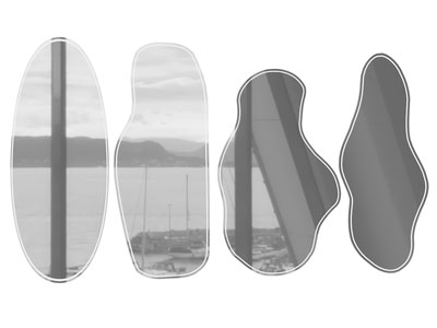 现代装饰镜子 墙饰挂件3d模型 现代装饰镜子 墙饰挂件