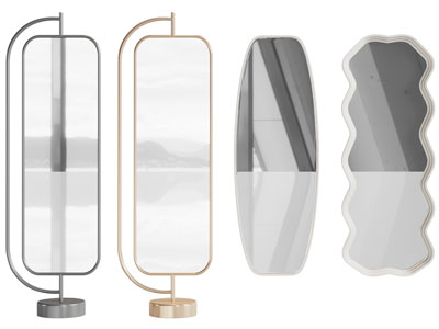 现代穿衣镜 装饰镜子 生活用品3d模型 现代穿衣镜 装饰镜子 生活用品