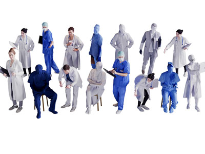 现代医院职工 医生 护工 男人 女人 多人3d模型 现代医院职工 医生 护工 男人 女人 多人