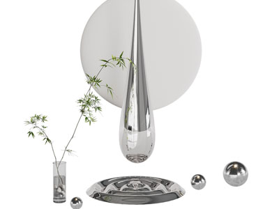 现代室内雕塑雕刻 摆件组合3d模型 现代室内雕塑雕刻 摆件组合