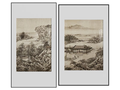 新中式装饰挂画3d模型 新中式装饰挂画