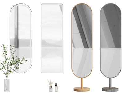 现代穿衣镜子 生活用品3d模型 现代穿衣镜子 生活用品