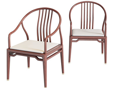 新中式扶手椅子 休闲椅子