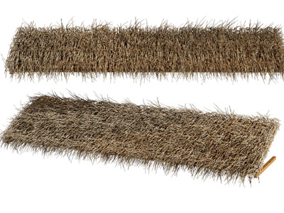 现代茅草棚子 屋顶 屋檐