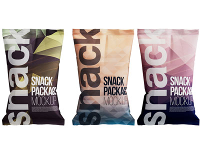 现代袋装零食 食物包装袋