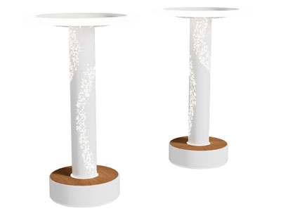 现代装饰柱子 公共椅子3d模型 现代装饰柱子 公共椅子