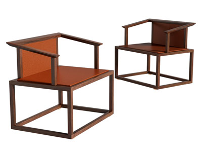 新中式扶手椅子