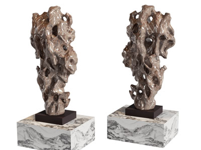 新中式假山雕塑雕刻 摆件组合3d模型 新中式假山雕塑雕刻 摆件组合