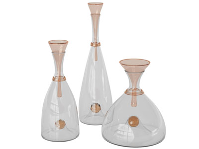 现代玻璃器皿 醒酒器 酒杯醒酒器 摆件组合3d模型 现代玻璃器皿 醒酒器 酒杯醒酒器 摆件组合